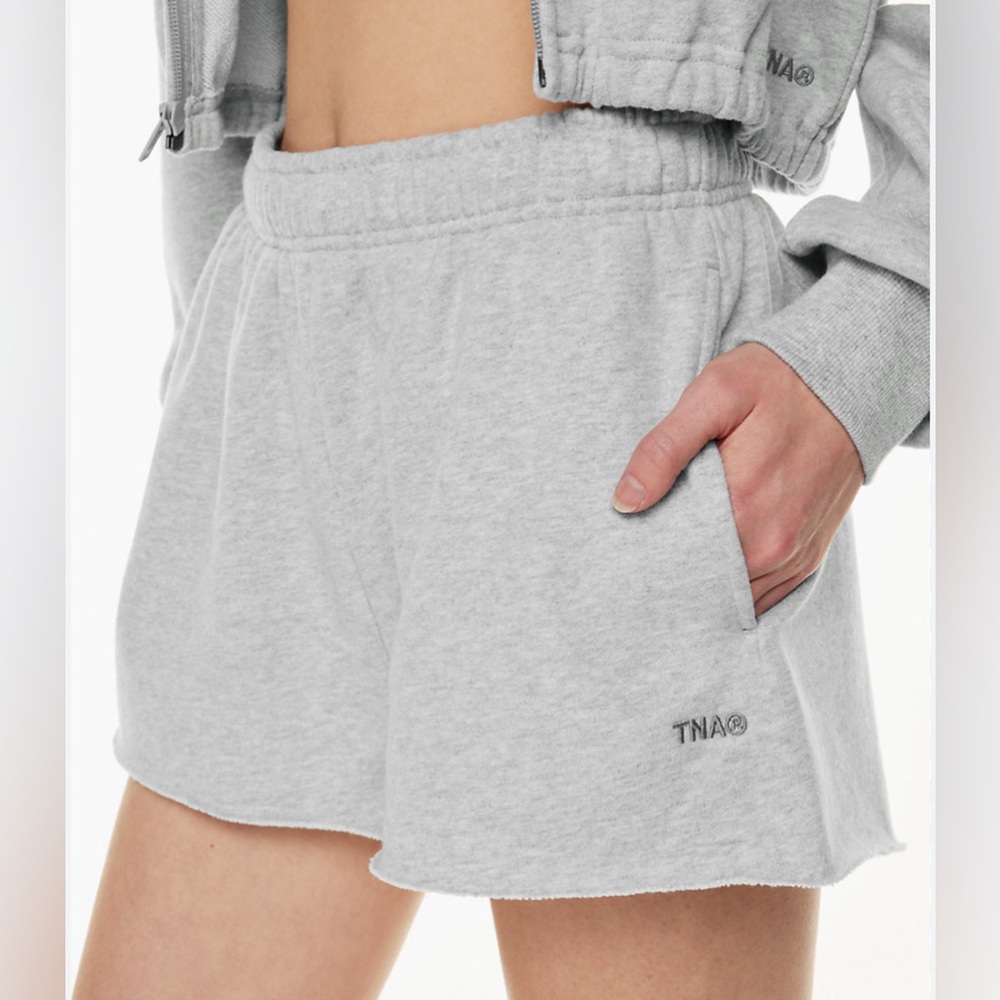 Aritzia 3 inch grey grey sweat shorts